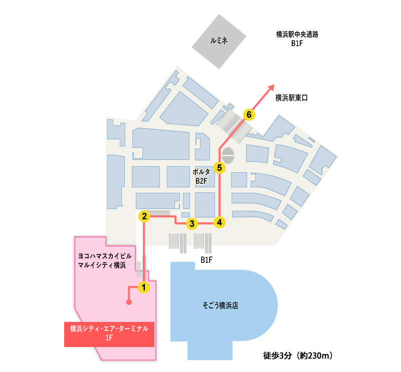 ルミネ ガイド 横浜 フロア 横浜ルミネへの行き方(各路線からの経路と何分かかるか？）